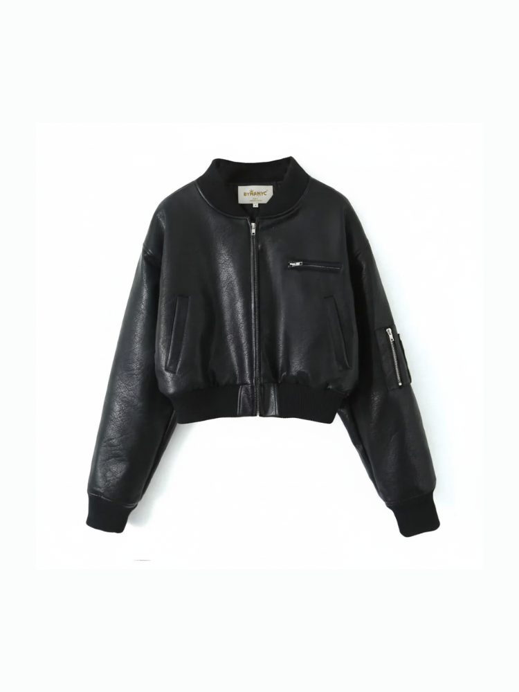  Retro-Style Zipper Jacket For Women, Tribeca, BYMANYC New York.  NYC Wholesale Boutique Inventory - No MOQ & Ready to Ship