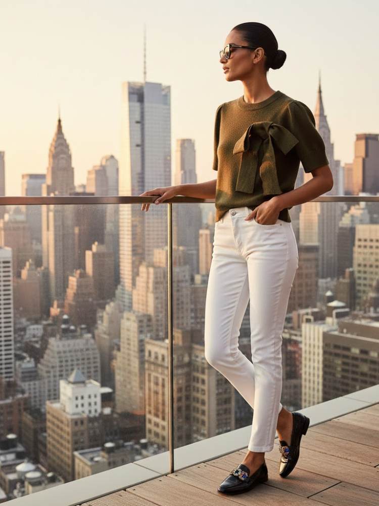  SOHO Women's Side Bow Sweater Prêt-à-Porter BYMANYC ® New York  NYC Wholesale Boutique Inventory - No MOQ & Ready to Ship