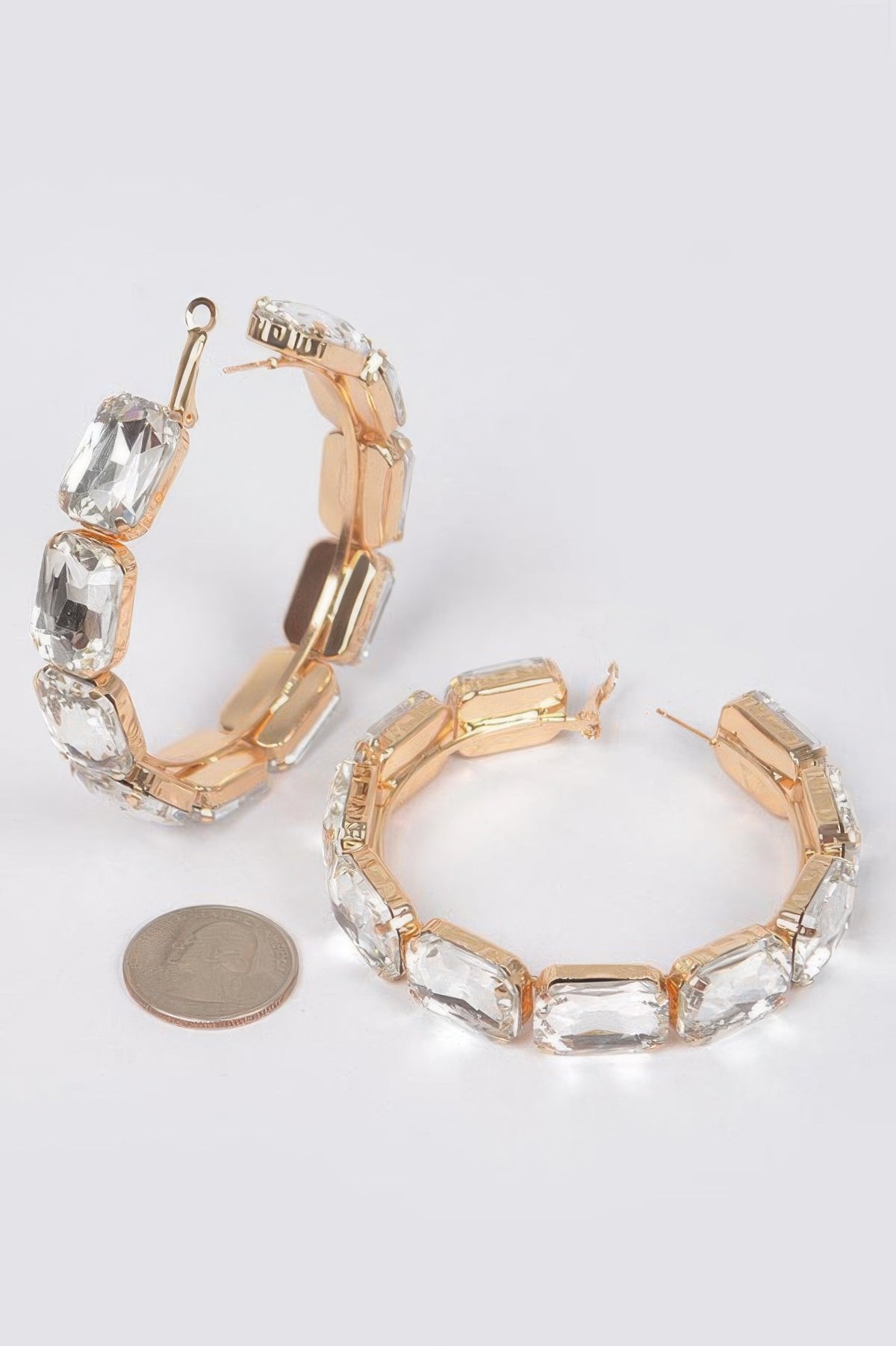  ST. MARKS Multicolor Stone Hoop Earrings: NYFW BYMANYC ® New York  NYC Wholesale Boutique Inventory - No MOQ & Ready to Ship