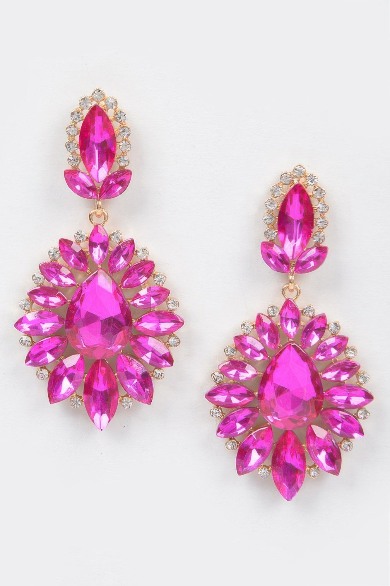  STARDUST Rhinestone Dangle Earring - New Collection Los Angeles - BYMANYC ® New York  NYC Wholesale Boutique Inventory - No MOQ & Ready to Ship