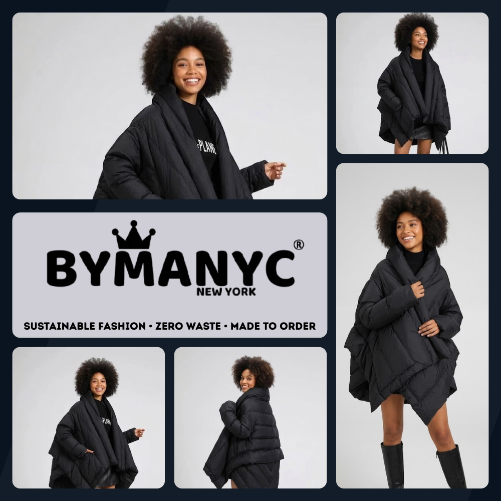 WOMEN'S COATED PUFFER COAT NYC FASHION HUDSON YARDS BYMANYC ® New York