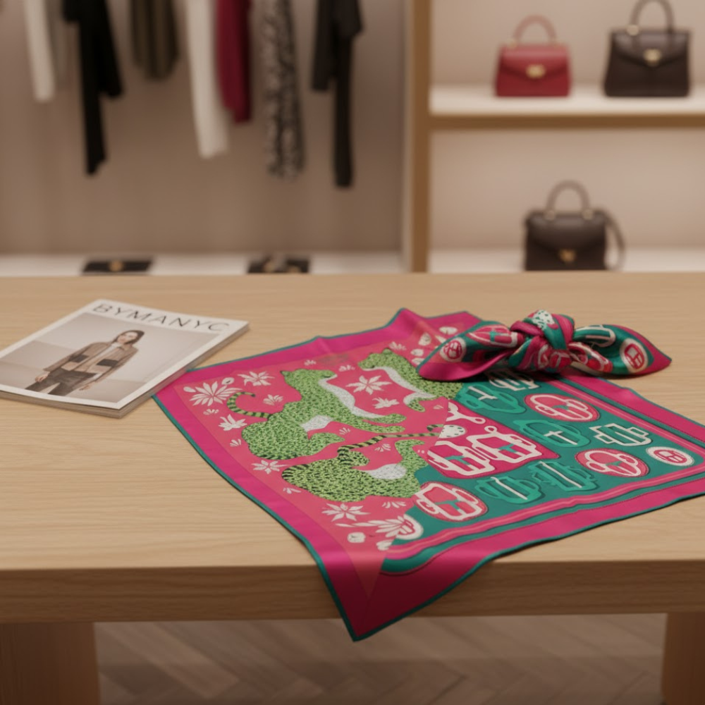 Scarf ABSTRACT BLOSSOM Metropolitan Collection BYMANYC ® New York - BYMANYC ® New York  