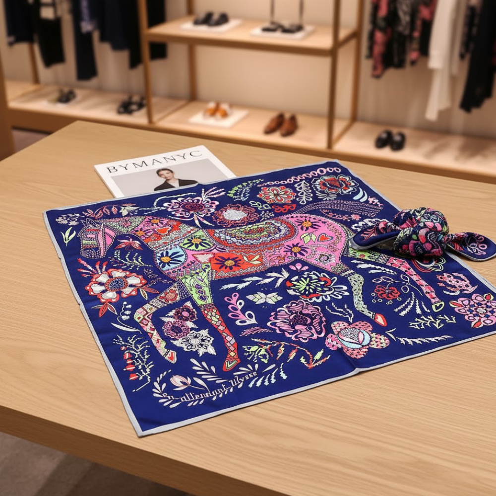  Scarf MYSTICAL SCENE Metropolitan Collection BYMANYC ® New York  NYC Wholesale Boutique Inventory - No MOQ & Ready to Ship