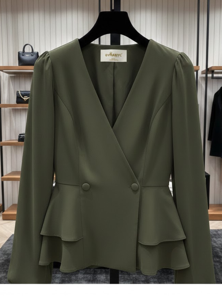 Sculptural Peplum Blouse • HUDSON New Collection BYMANYC ® New York - BYMANYC ® New York  