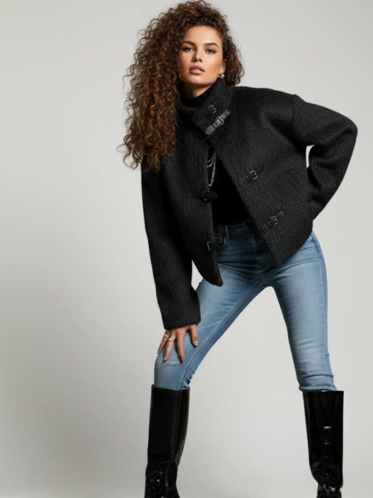 Short Wool-Feel Jacket, Upper West Side | Women - BYMANYC ® New York - BYMANYC ® New York  
