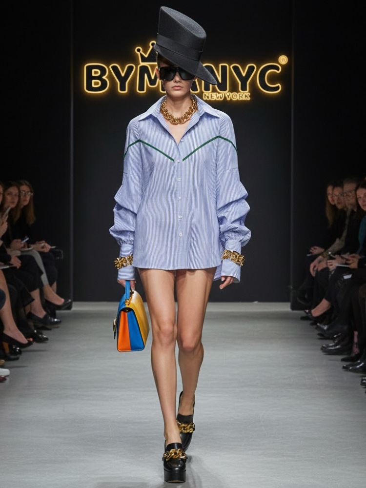  Skyline Striped Shirt • SOHO New Collection BYMANYC ® New York  NYC Wholesale Boutique Inventory - No MOQ & Ready to Ship