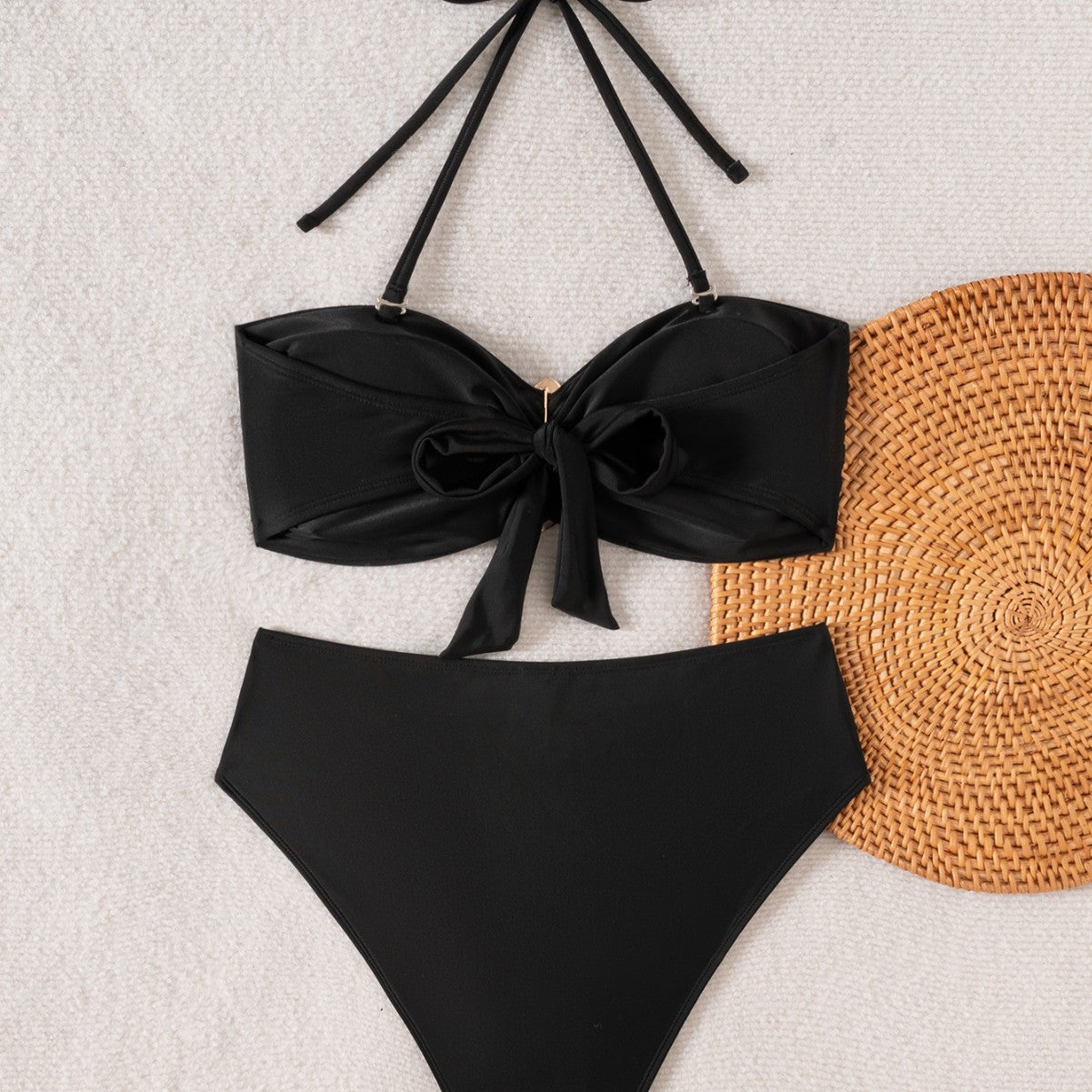 Solid Color Tube Top Bikini With Detachable Strap For Women, Williamsburg, BYMANYC New York. - BYMANYC ® New York  