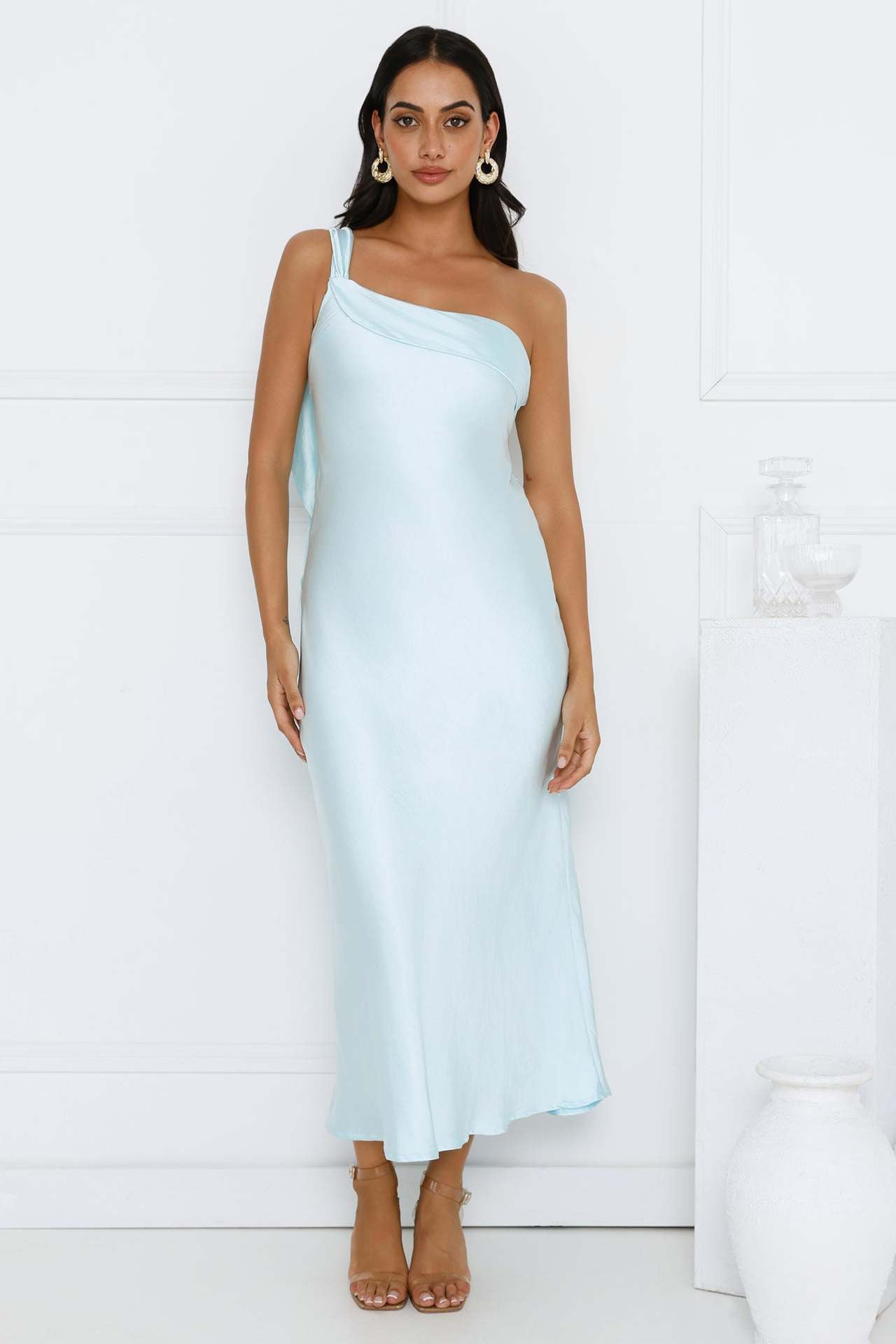 Strapless Satin Slit Long Dress For Women, Upper East Side, BYMANYC New York. - BYMANYC ® New York  