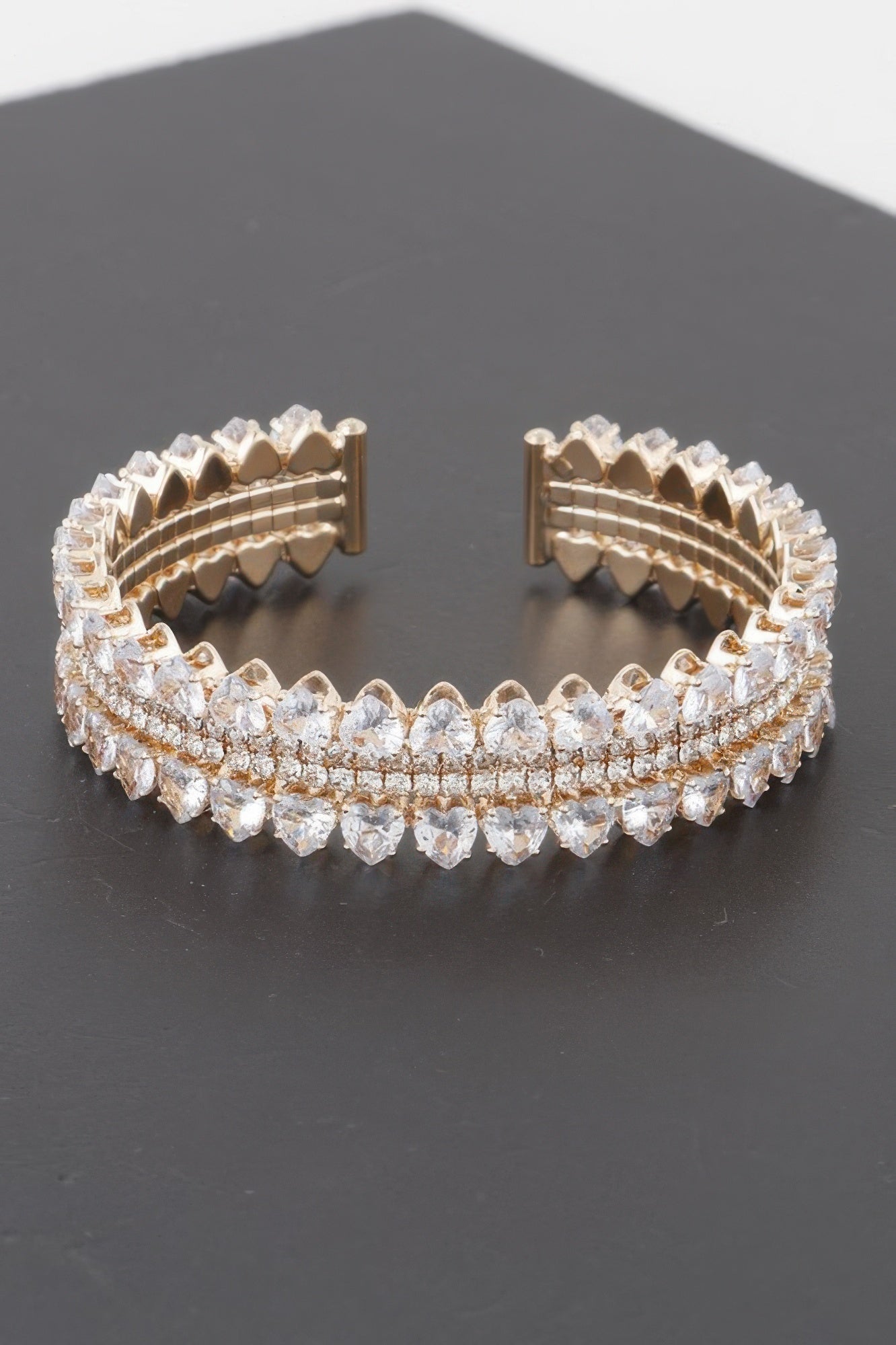  THE VESSEL Double Jeweled Cuff Bracelet: NYFW BYMANYC ® New York  NYC Wholesale Boutique Inventory - No MOQ & Ready to Ship