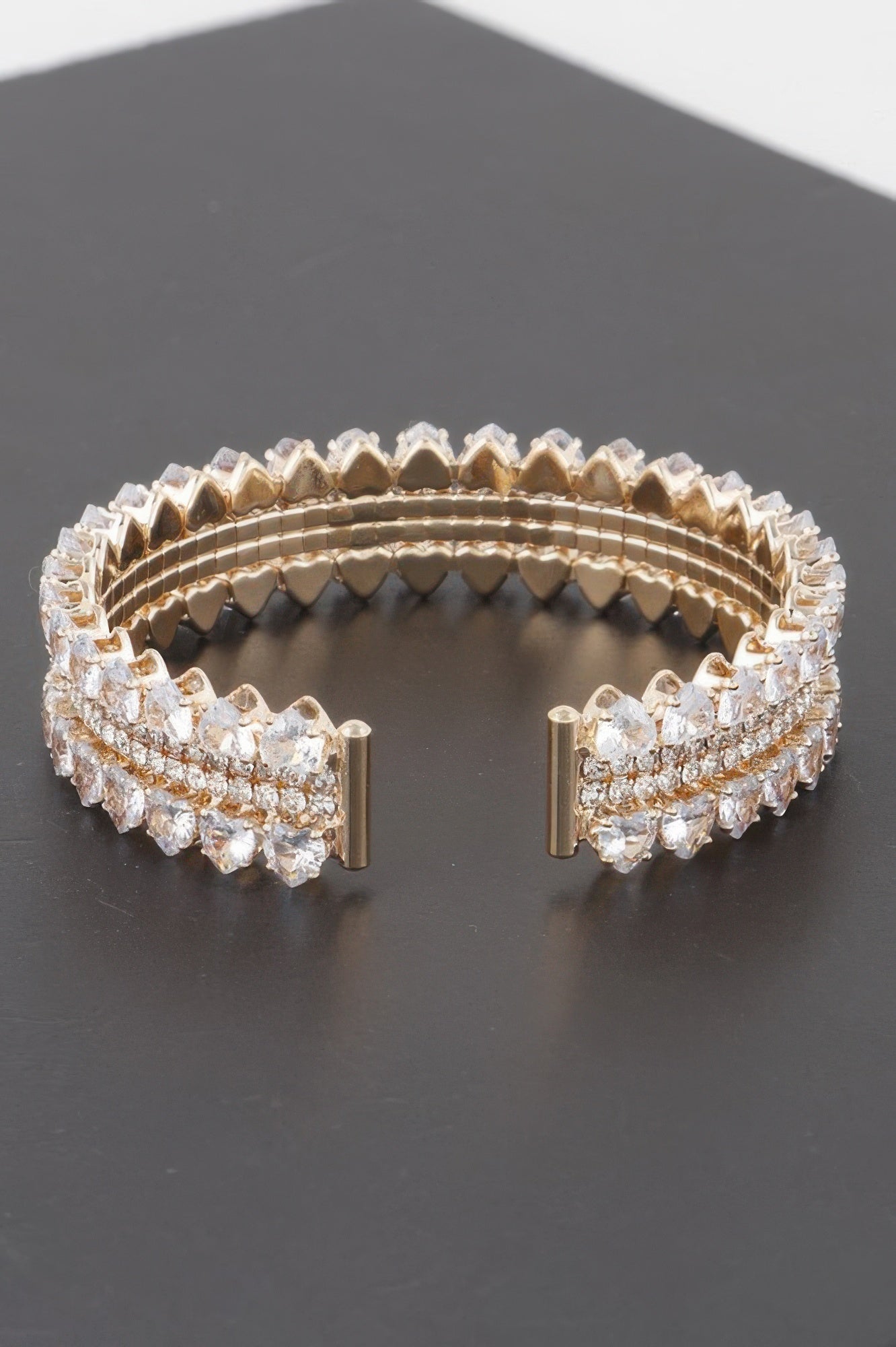  THE VESSEL Double Jeweled Cuff Bracelet: NYFW BYMANYC ® New York  NYC Wholesale Boutique Inventory - No MOQ & Ready to Ship