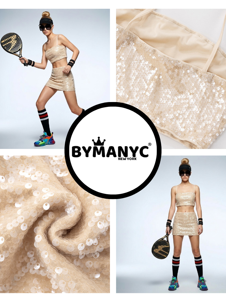  TIMES SQUARE Sequin Top & Skirt Set Prêt-à-Porter BYMANYC ® New York  NYC Wholesale Boutique Inventory - No MOQ & Ready to Ship