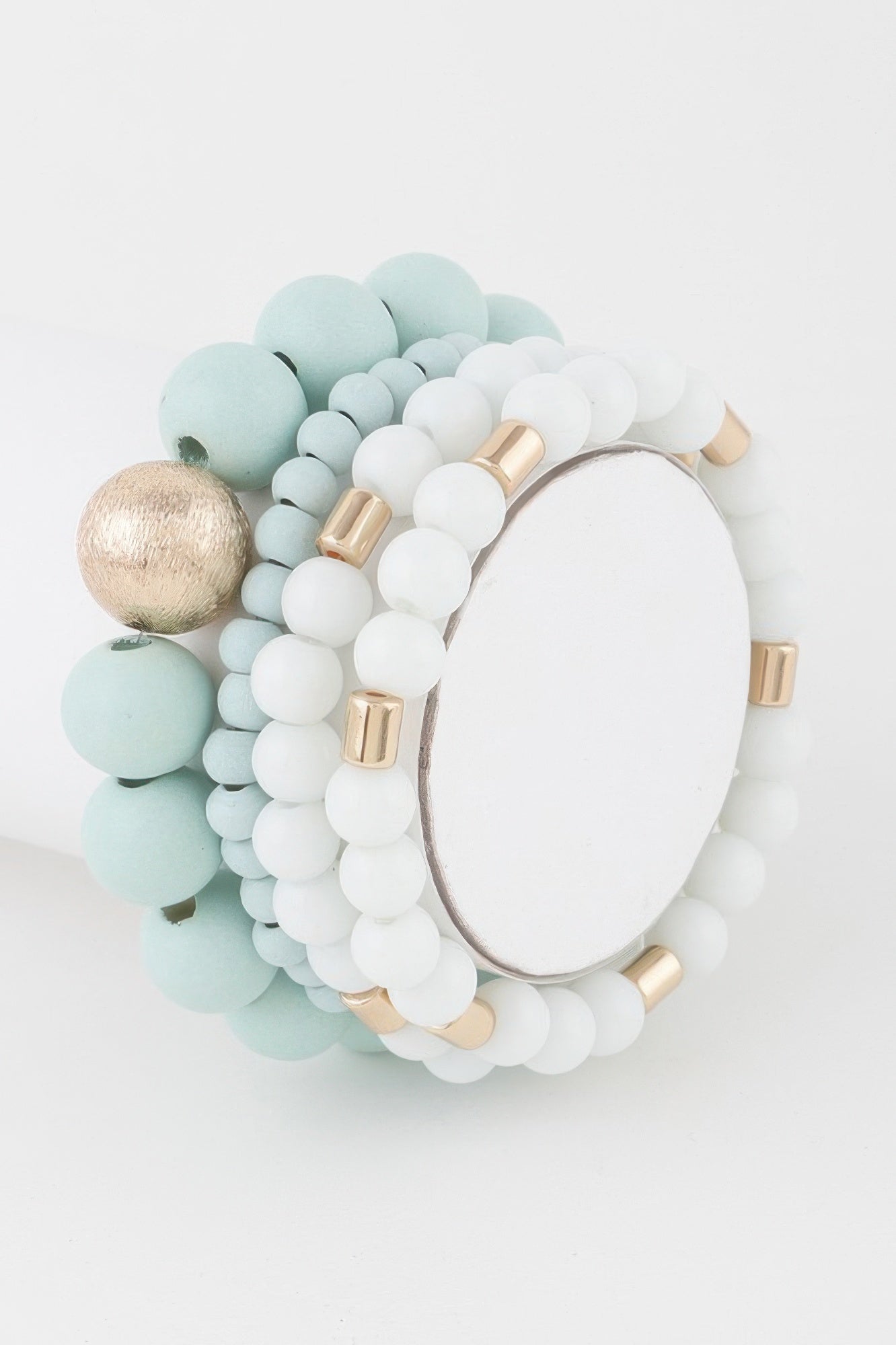  TRIBECA Multi Two-Toned Beaded Bracelet - New Collection Los Angeles - BYMANYC ® New York  NYC Wholesale Boutique Inventory - No MOQ & Ready to Ship