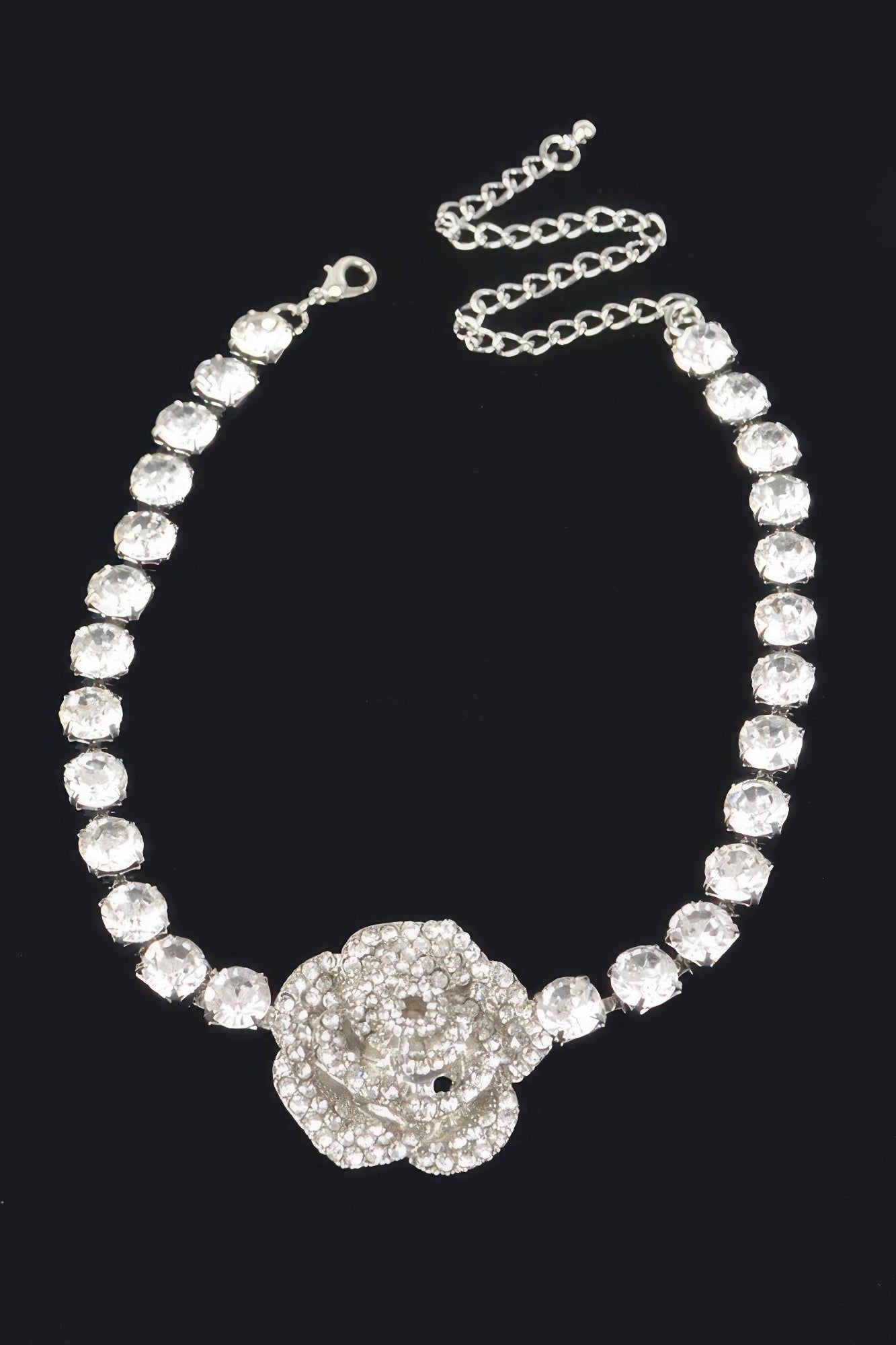  UES Rhinestone Flower Choker Blooming Elegance: NYFW BYMANYC ® New York  NYC Wholesale Boutique Inventory - No MOQ & Ready to Ship
