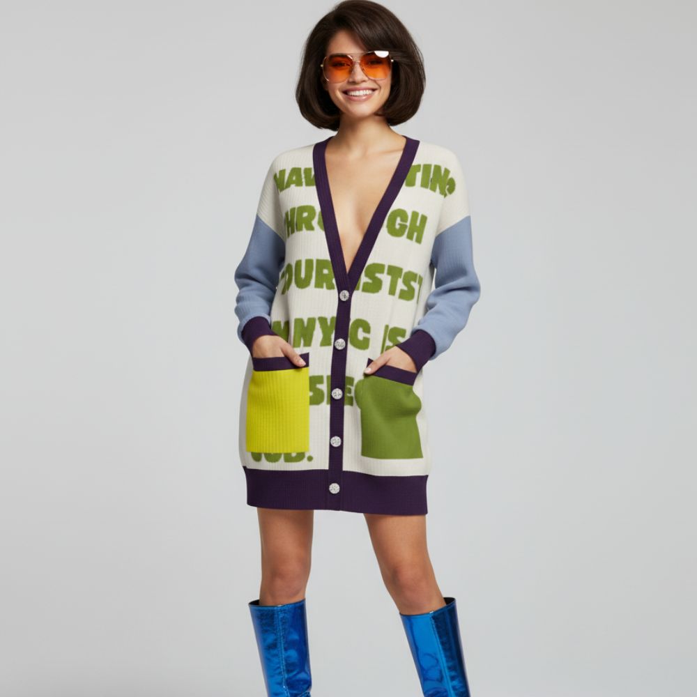  UNION SQUARE Long Cardigan Dress BYMANYC ® New York  NYC Wholesale Boutique Inventory - No MOQ & Ready to Ship