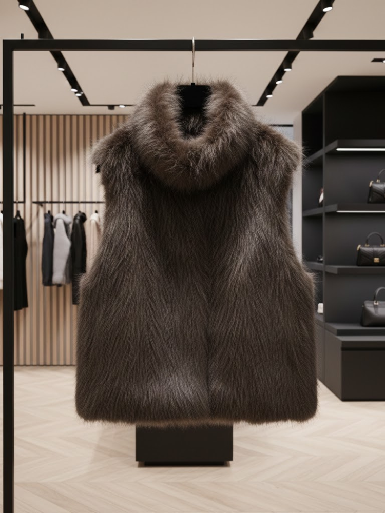  Ultra-Luxe Faux Fur Vest • THE MET New Collection BYMANYC ® New York  NYC Wholesale Boutique Inventory - No MOQ & Ready to Ship