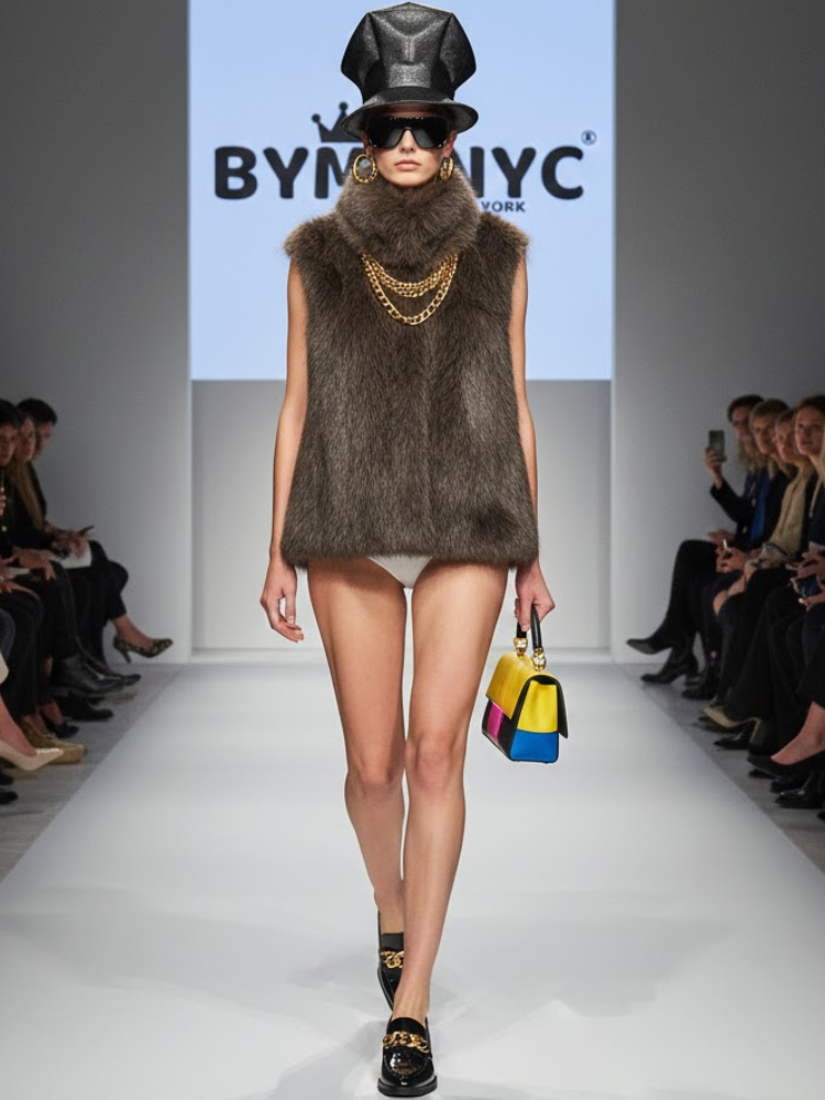  Ultra-Luxe Faux Fur Vest • THE MET New Collection BYMANYC ® New York  NYC Wholesale Boutique Inventory - No MOQ & Ready to Ship