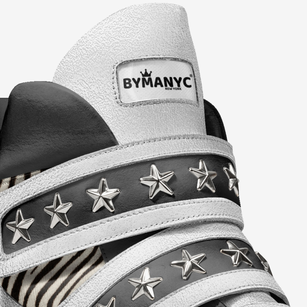  Unisex Limited Edition BROOKLYN WHITE High-Tops BYMANYC ® New York  NYC Wholesale Boutique Inventory - No MOQ & Ready to Ship