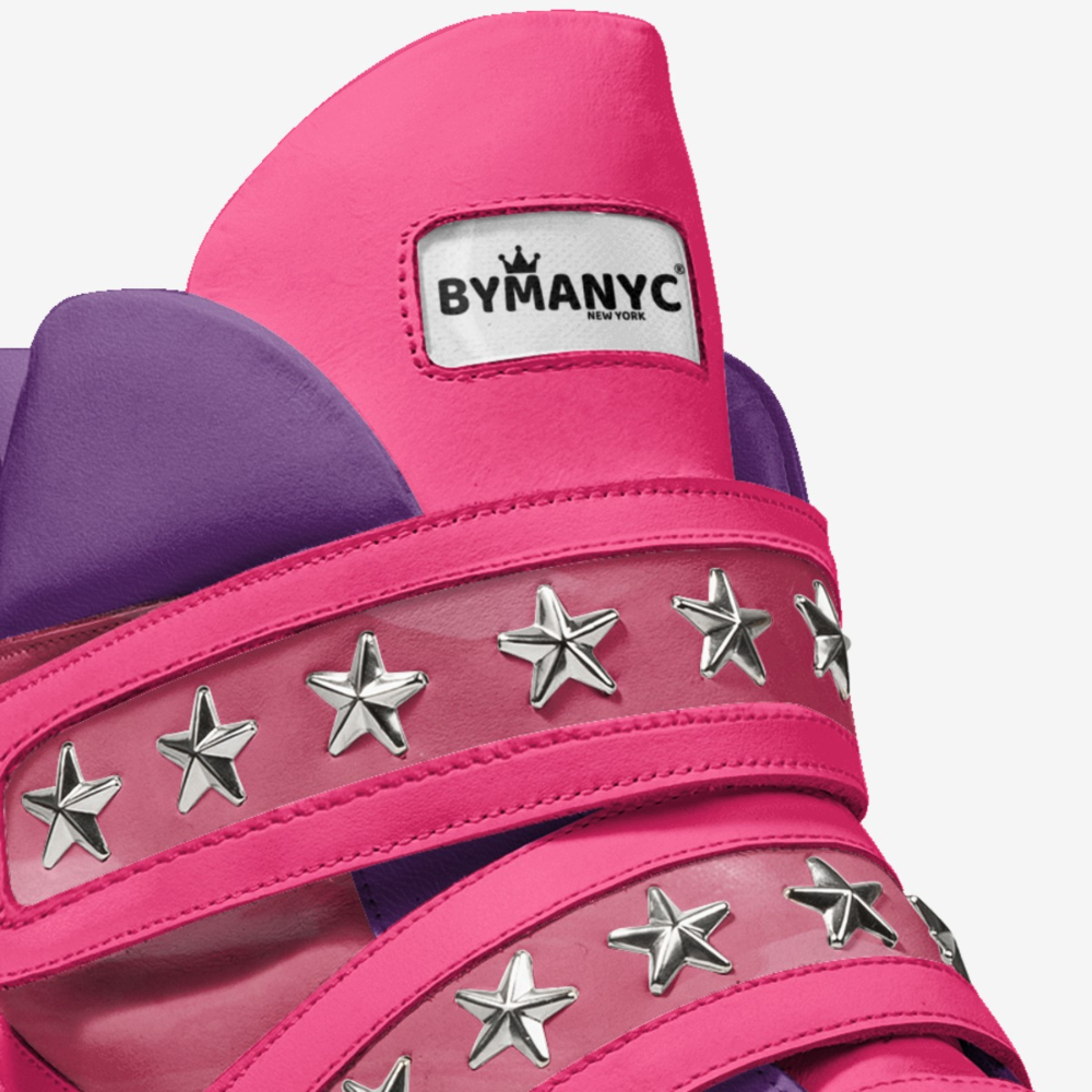  Unisex Limited Edition CHELSEA PINK High-Tops BYMANYC ® New York  NYC Wholesale Boutique Inventory - No MOQ & Ready to Ship