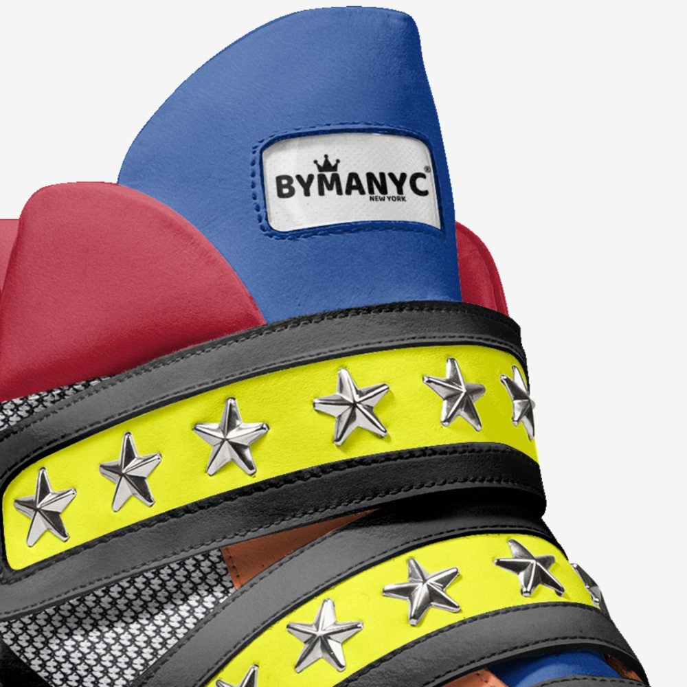  Unisex Limited Edition EAST VILLAGE MULTI High-Tops BYMANYC ® New York  NYC Wholesale Boutique Inventory - No MOQ & Ready to Ship