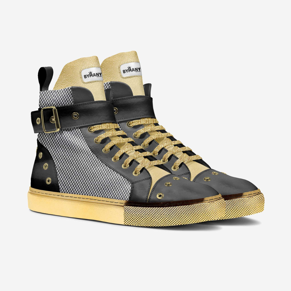  Unisex Limited Edition WALL STREET GOLD High-Tops BYMANYC ® New York  NYC Wholesale Boutique Inventory - No MOQ & Ready to Ship