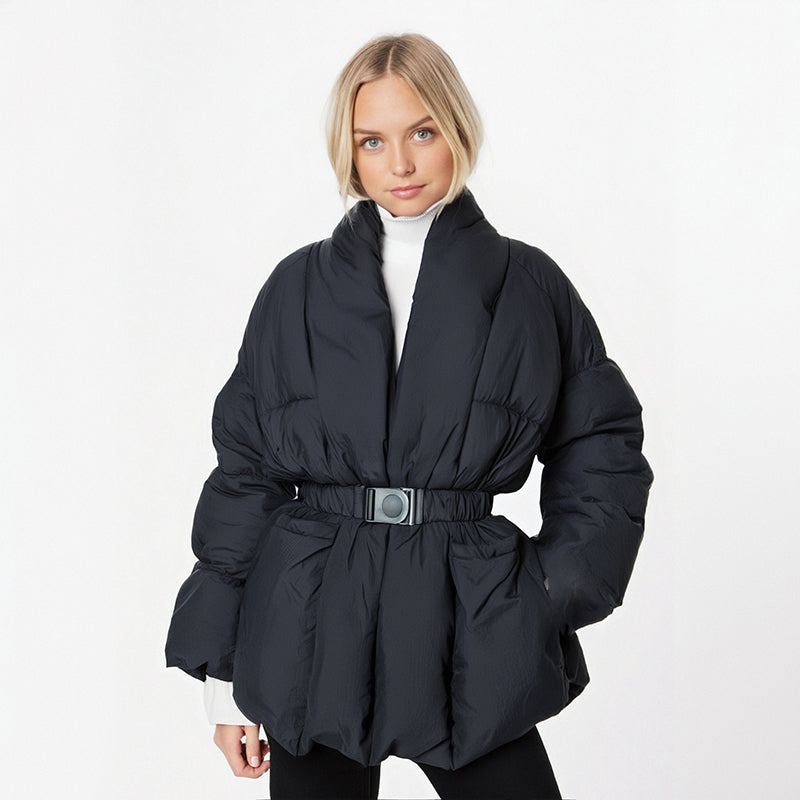V-neck Puffer Jacket, Chinatown | Women - BYMANYC ® New York - BYMANYC ® New York  