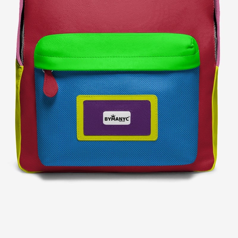 VEGAN BACKPACK SOHO NEON BYMANYC ® New York Luxury  NYC Wholesale Boutique Inventory - No MOQ & Ready to Ship