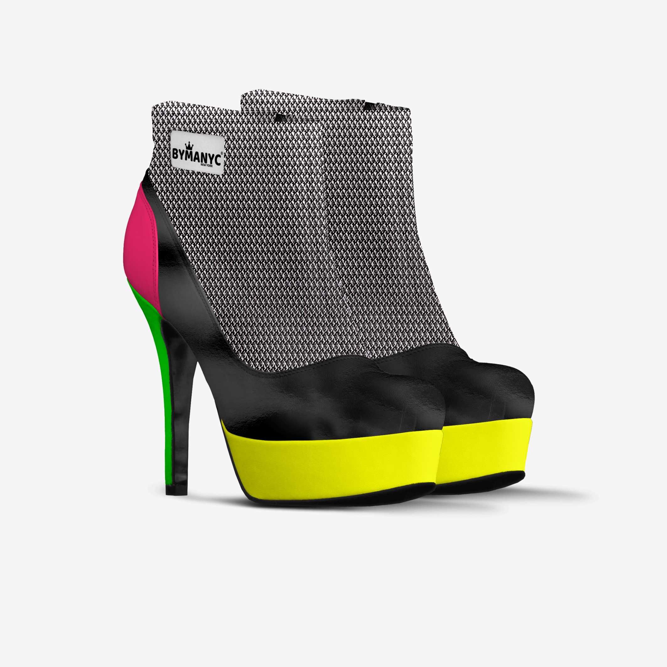 Vegan Ankle Boot Platform BYMANYC® New York Fierce Black - BYMANYC ® New York 
