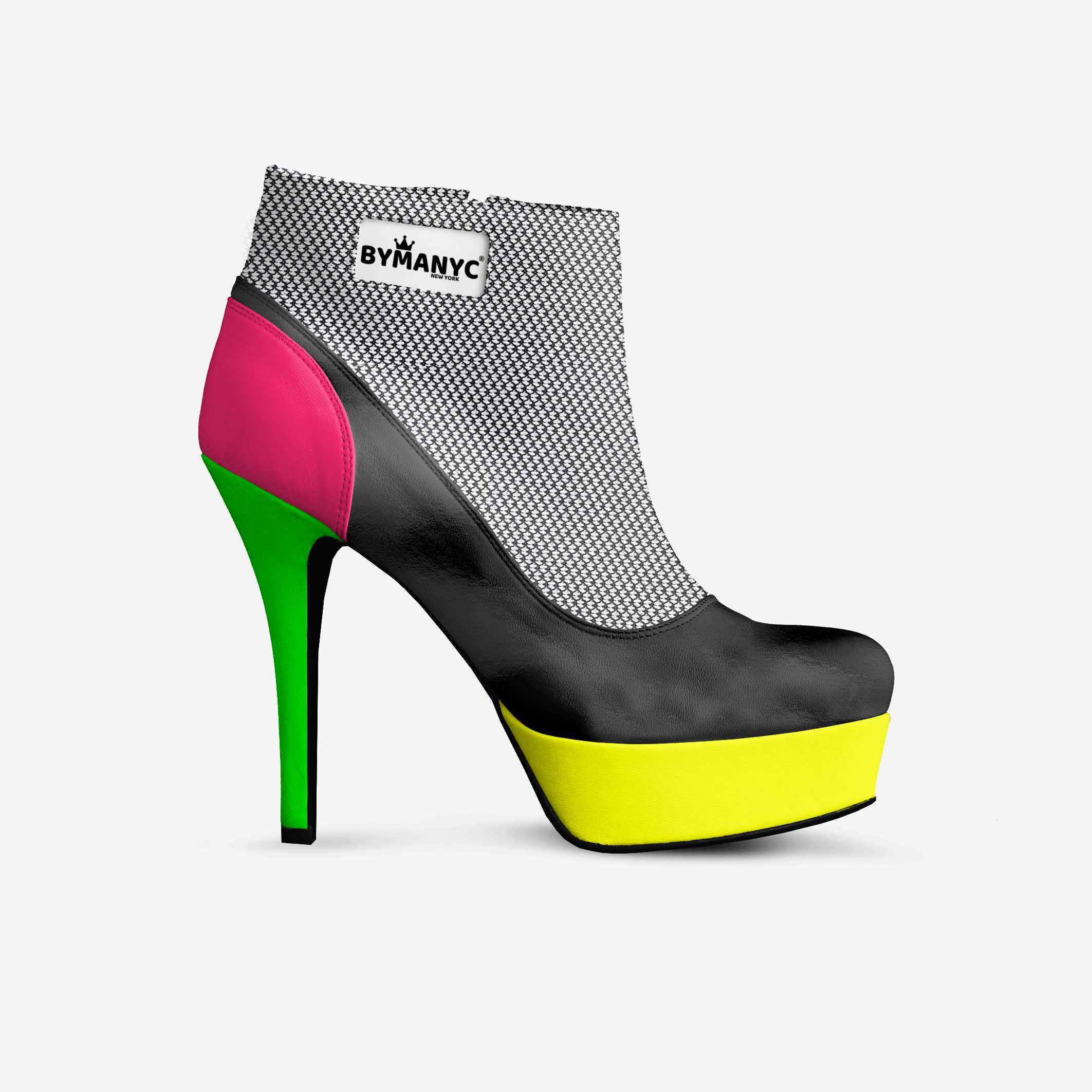 Vegan Ankle Boot Platform BYMANYC® New York Fierce Black - BYMANYC ® New York 