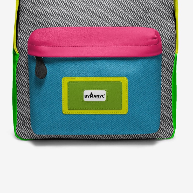  Vegan Backpack Brooklyn Pop by BYMANYC ® New York - Handmade Italy  NYC Wholesale Boutique Inventory - No MOQ & Ready to Ship