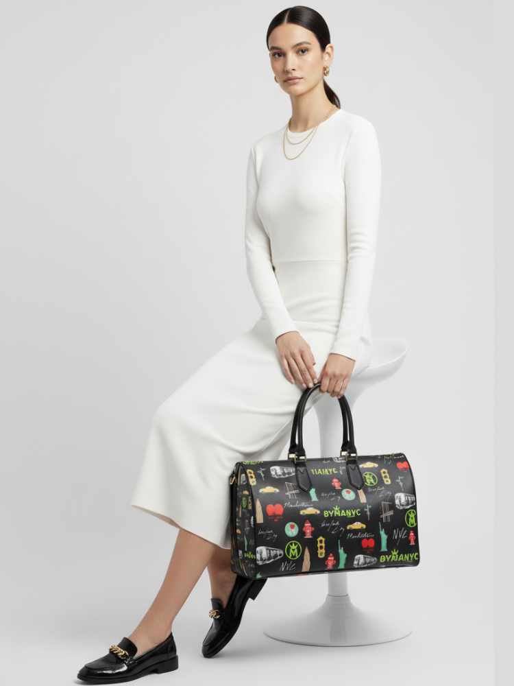 Vegan Bag NOIR COUTURE – BYMANYC ® New York Luxury Eco Design - BYMANYC ® New York  