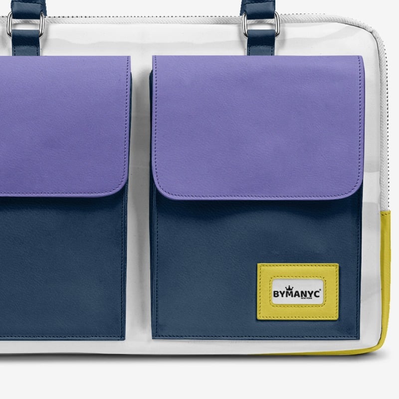 Vegan Designer Luxury Double Pocket Bag 16” | BYMANYC ® New York Elegant Edition - BYMANYC ® New York