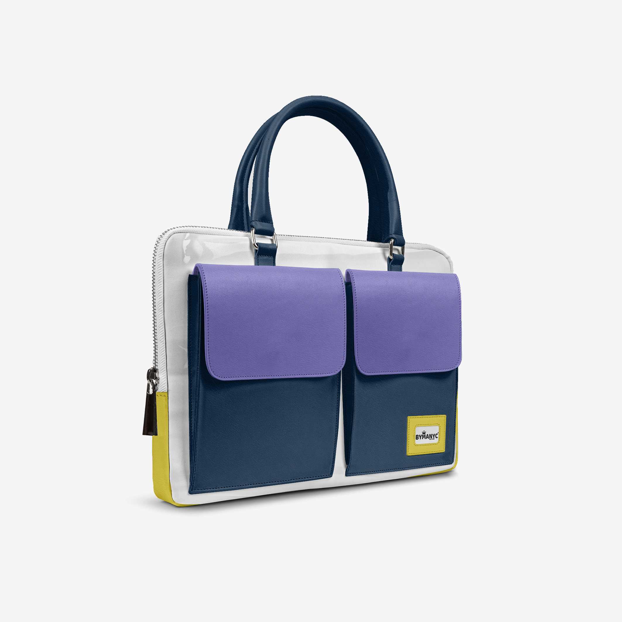 Vegan Designer Luxury Double Pocket Bag 16” | BYMANYC ® New York Elegant Edition - BYMANYC ® New York