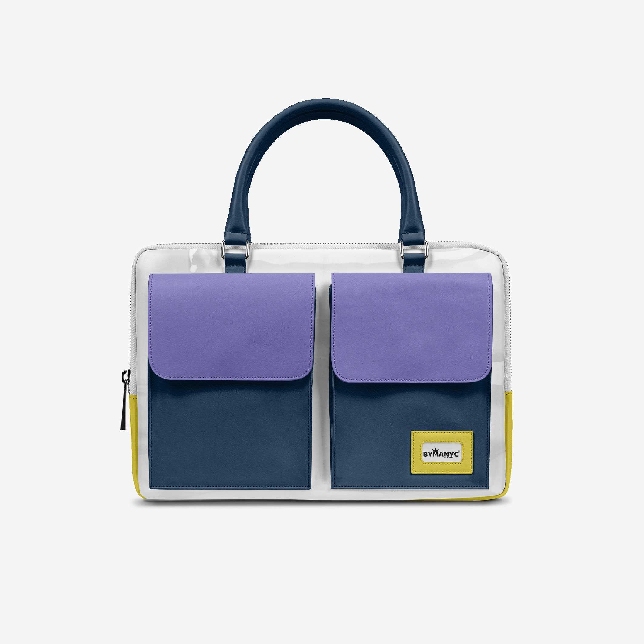 Vegan Designer Luxury Double Pocket Bag 16” | BYMANYC ® New York Elegant Edition - BYMANYC ® New York
