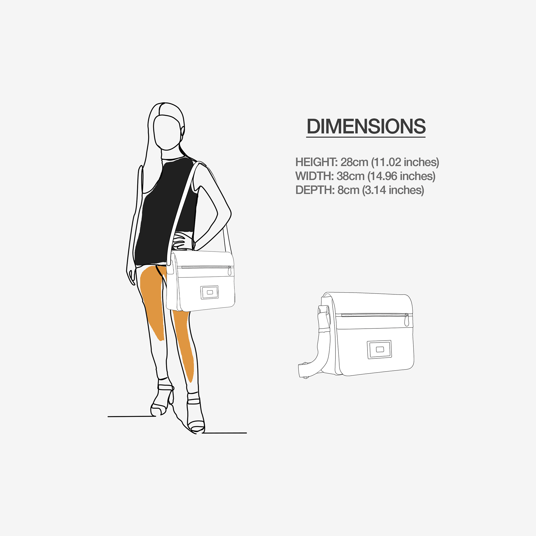 Vegan Luxe City Messenger Bag 16” | BYMANYC ® New York Milano Street Edge - BYMANYC ® New York