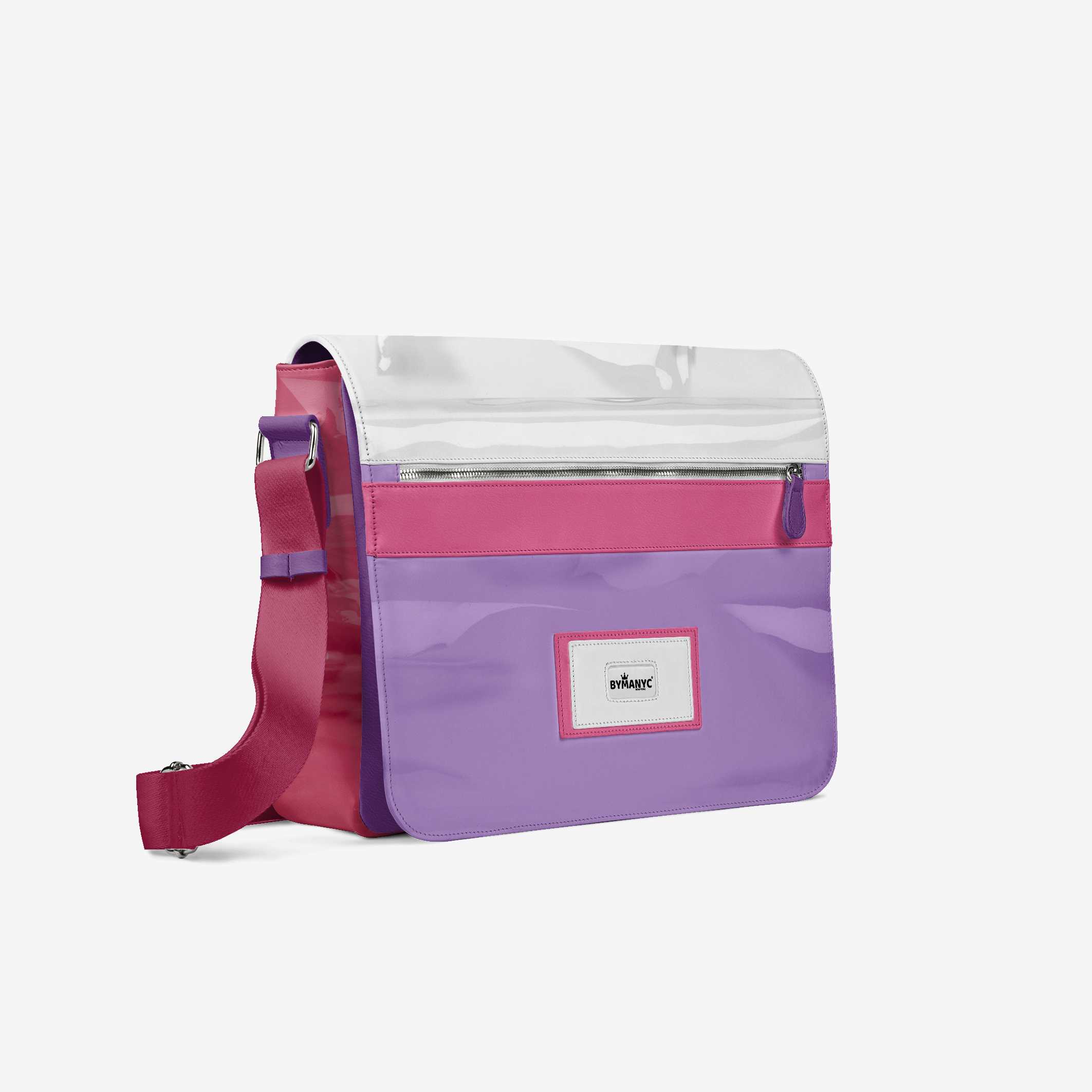 Vegan Designer Messenger Bag 16” | BYMANYC ® New York Luxury Milan Mood - BYMANYC ® New York