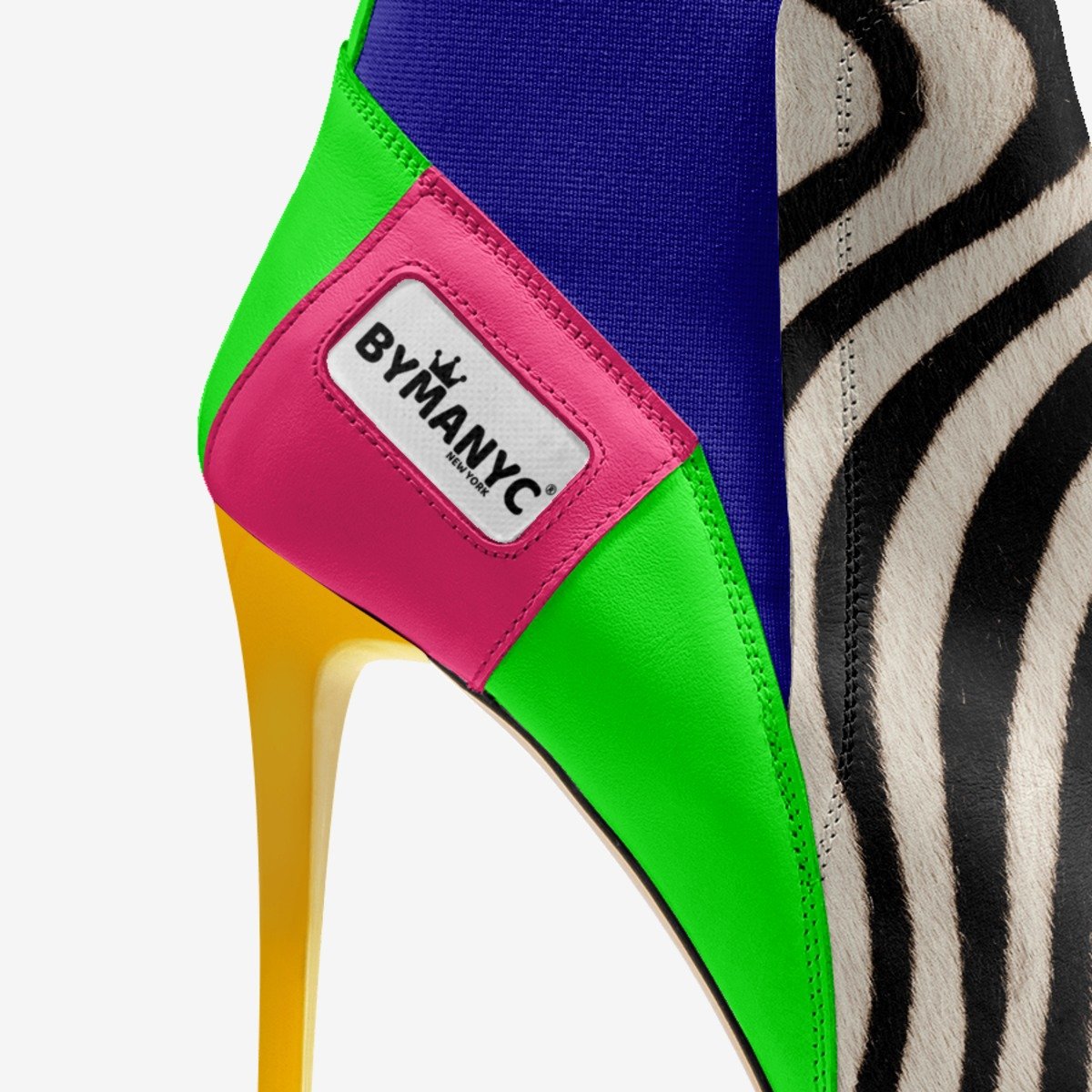  Vegan Heeled Shoe Women BYMANYC ® New York Chelsea Noir Edge  NYC Wholesale Boutique Inventory - No MOQ & Ready to Ship