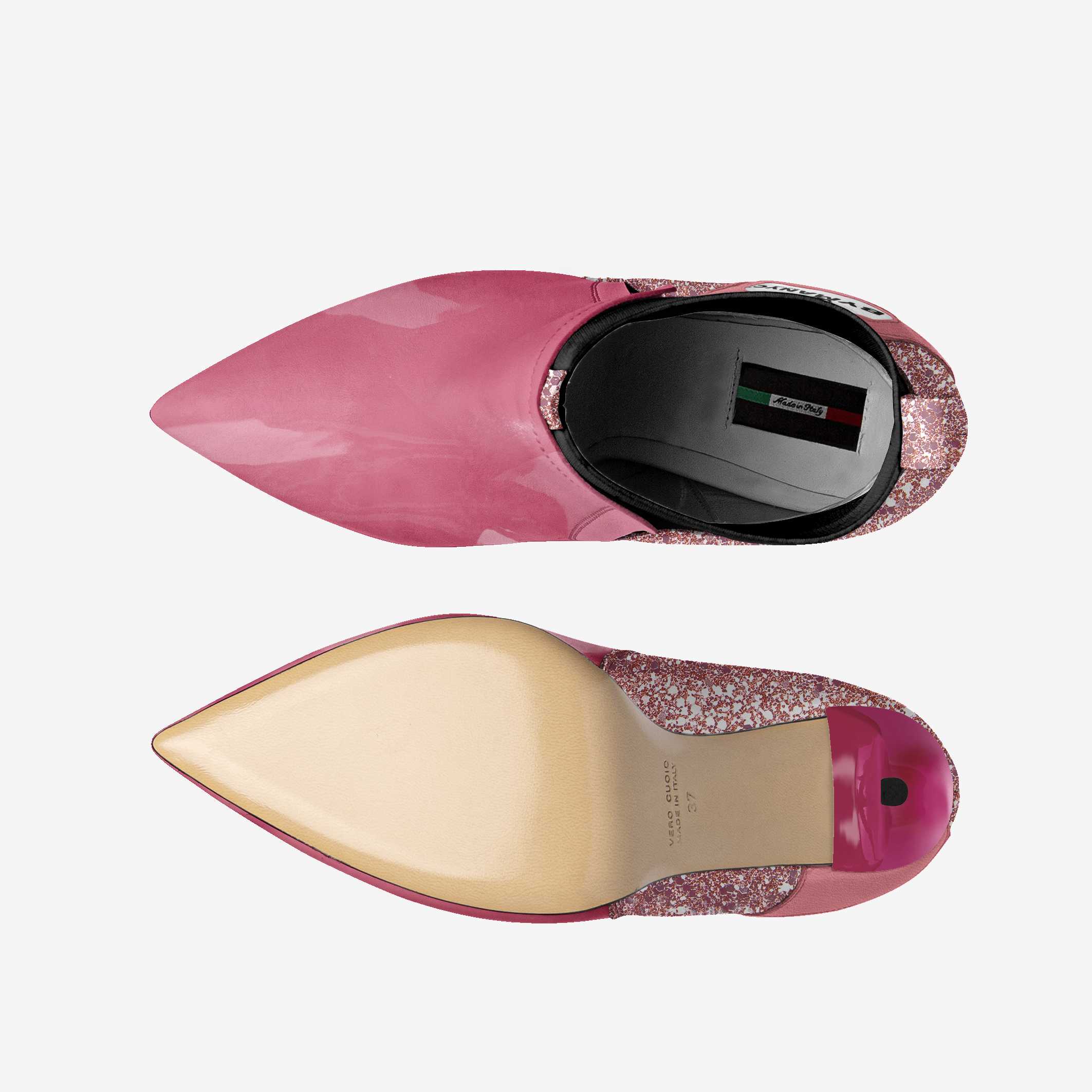  Vegan Heeled Shoe Women BYMANYC ® New York Soho Pink Blaze  NYC Wholesale Boutique Inventory - No MOQ & Ready to Ship