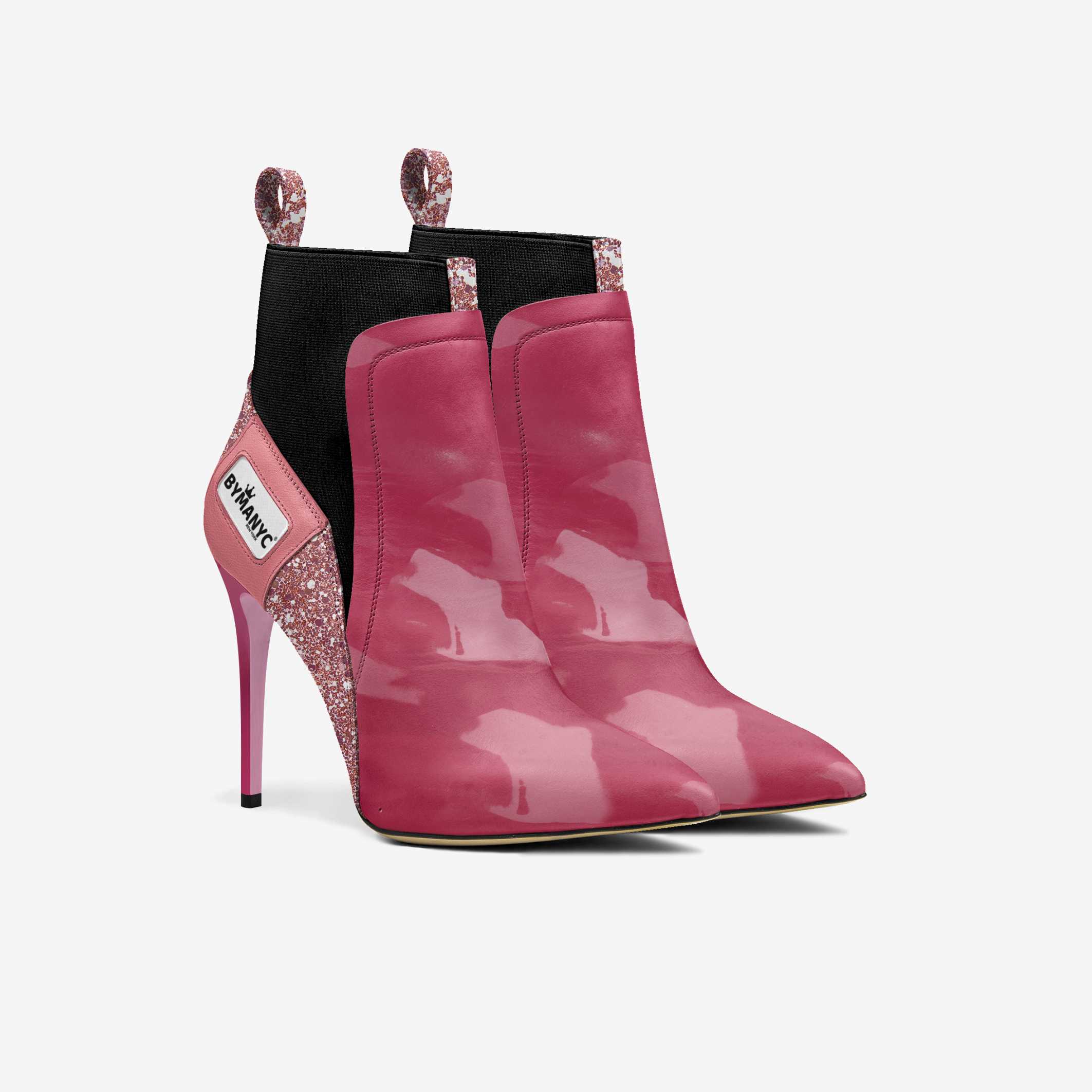  Vegan Heeled Shoe Women BYMANYC ® New York Soho Pink Blaze  NYC Wholesale Boutique Inventory - No MOQ & Ready to Ship