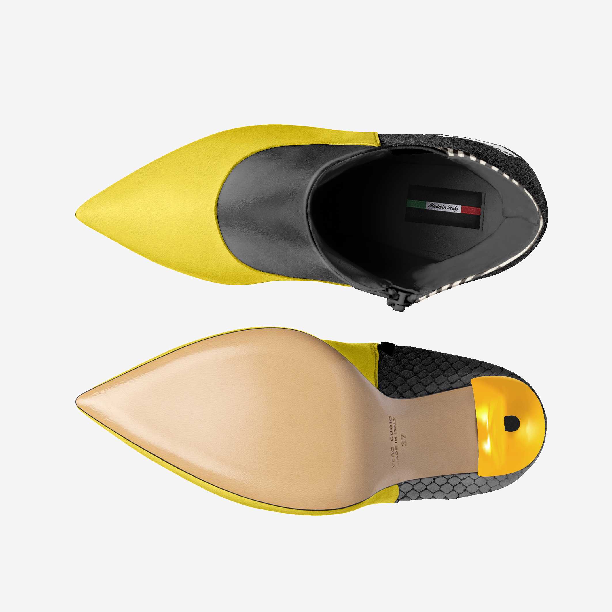 Vegan High Heel Women BYMANYC ® New York Tribeca Yellow Surge - BYMANYC ® New York  