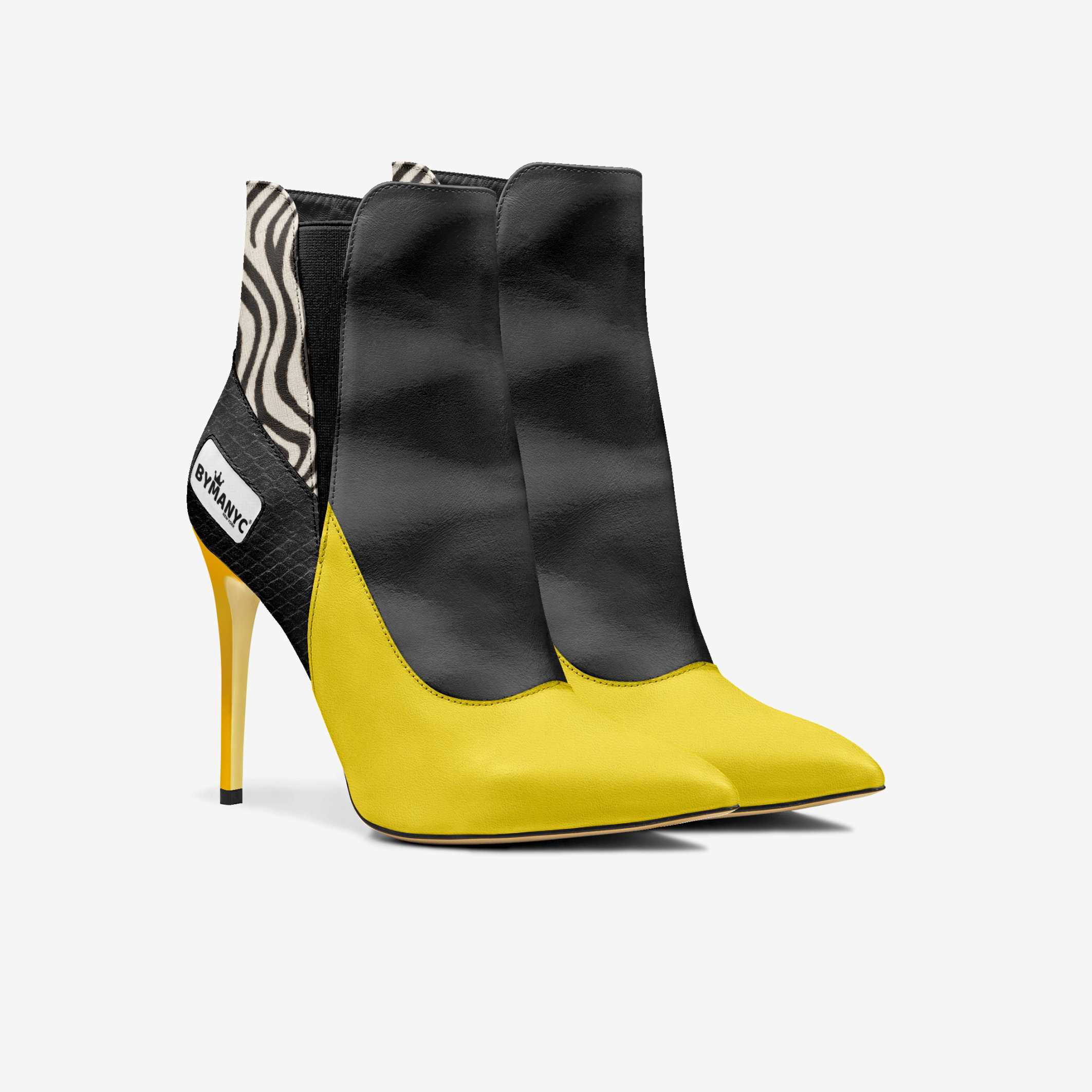  Vegan High Heel Women BYMANYC ® New York Tribeca Yellow Surge  NYC Wholesale Boutique Inventory - No MOQ & Ready to Ship