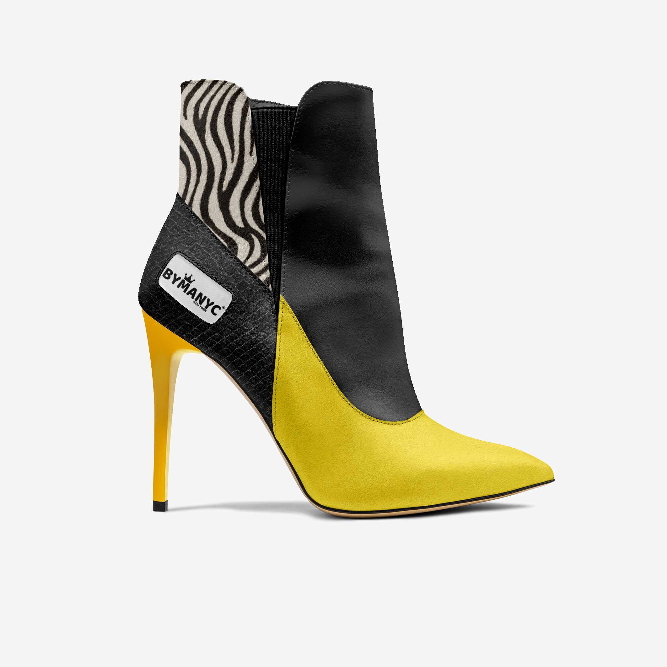  Vegan High Heel Women BYMANYC ® New York Tribeca Yellow Surge  NYC Wholesale Boutique Inventory - No MOQ & Ready to Ship