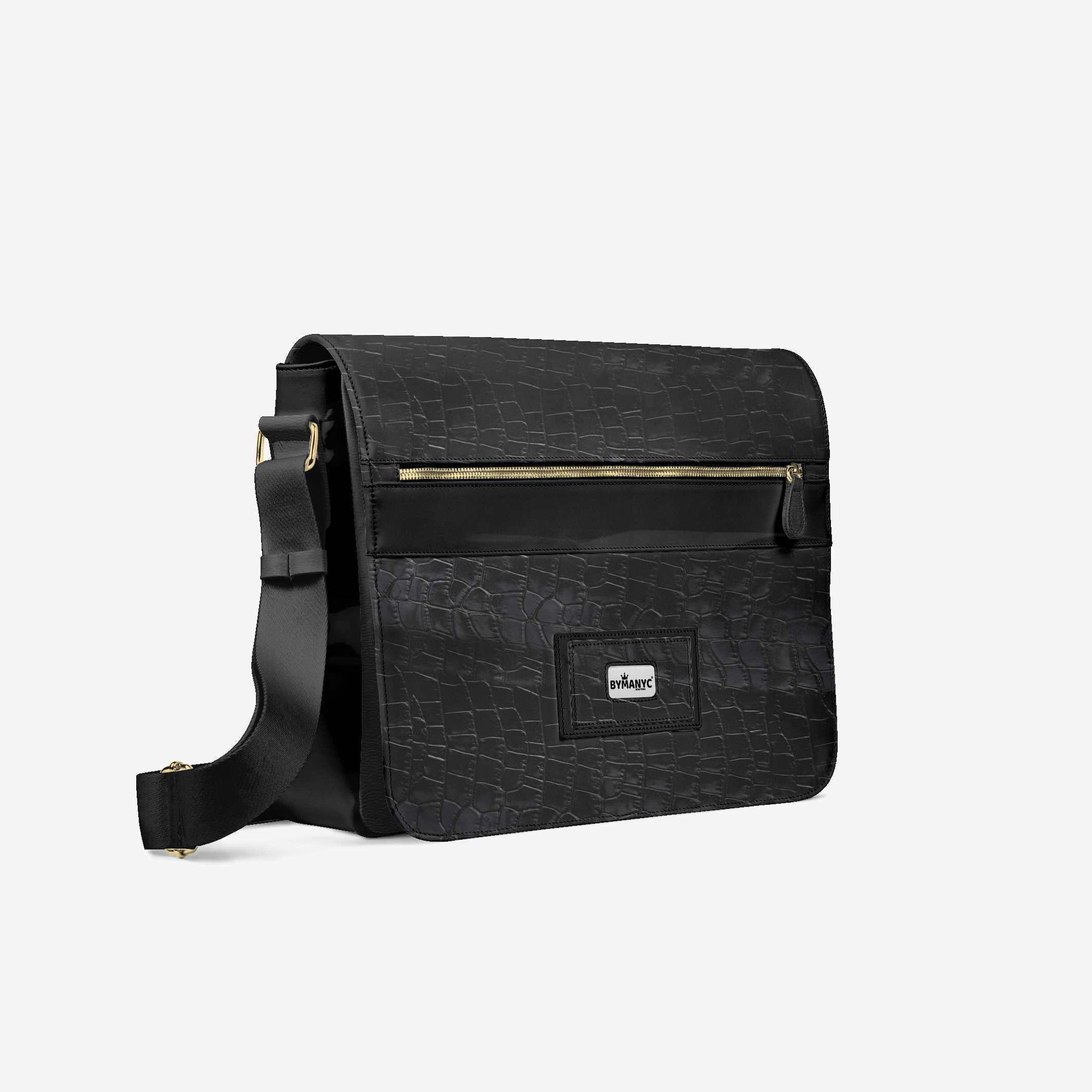 Vegan Luxe City Messenger Bag 16” | BYMANYC ® New York Milano Street Edge - BYMANYC ® New York