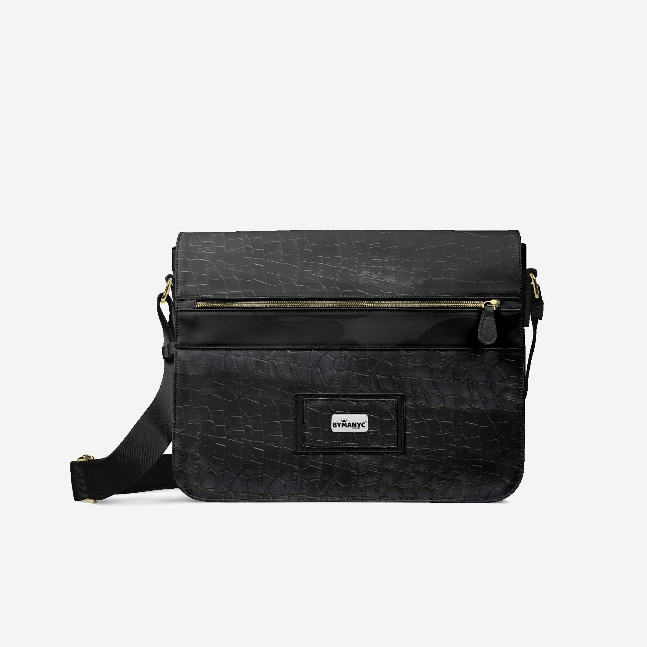 Vegan Luxe City Messenger Bag 16” | BYMANYC ® New York Milano Street Edge - BYMANYC ® New York