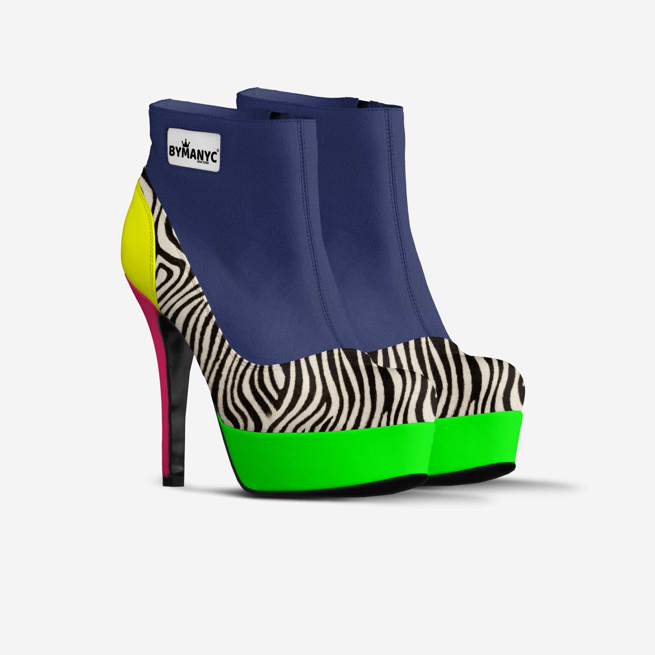 Vegan Platform Ankle Boots BYMANYC ® New York Bold Black - BYMANYC ® New York 