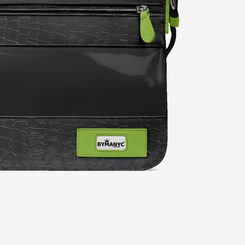 Vegan Urban Stripe Messenger Bag 16” | BYMANYC ® New York Downtown Edge - BYMANYC ® New York