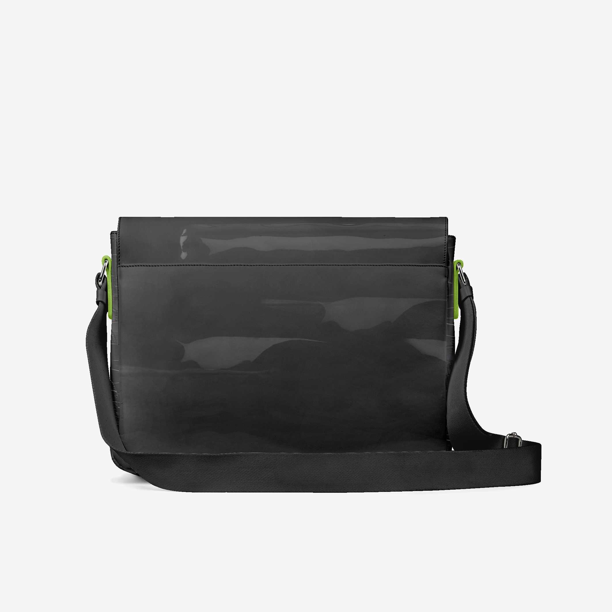 Vegan Urban Stripe Messenger Bag 16” | BYMANYC ® New York Downtown Edge - BYMANYC ® New York