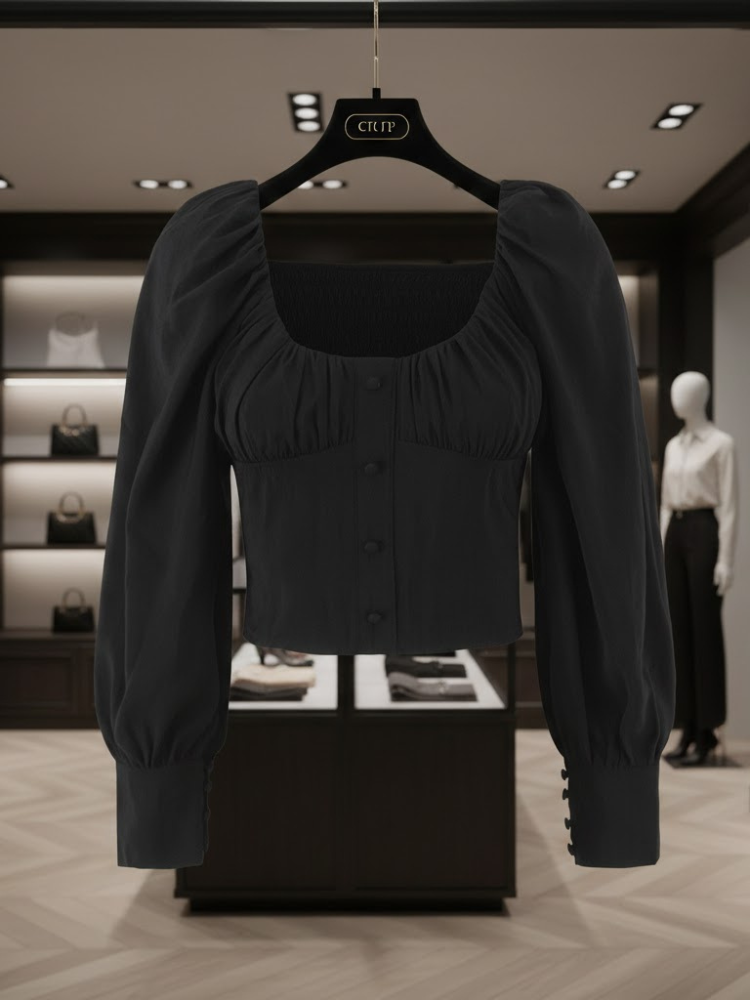  Victorian Noir Top • VILLAGE New Collection BYMANYC ® New York  NYC Wholesale Boutique Inventory - No MOQ & Ready to Ship