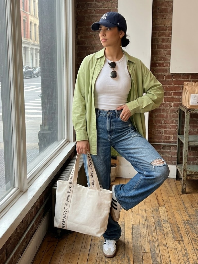 WOMEN'S BAG Cream Canvas Tote LEXINGTON - BYMANYC ® New York - BYMANYC ® New York  