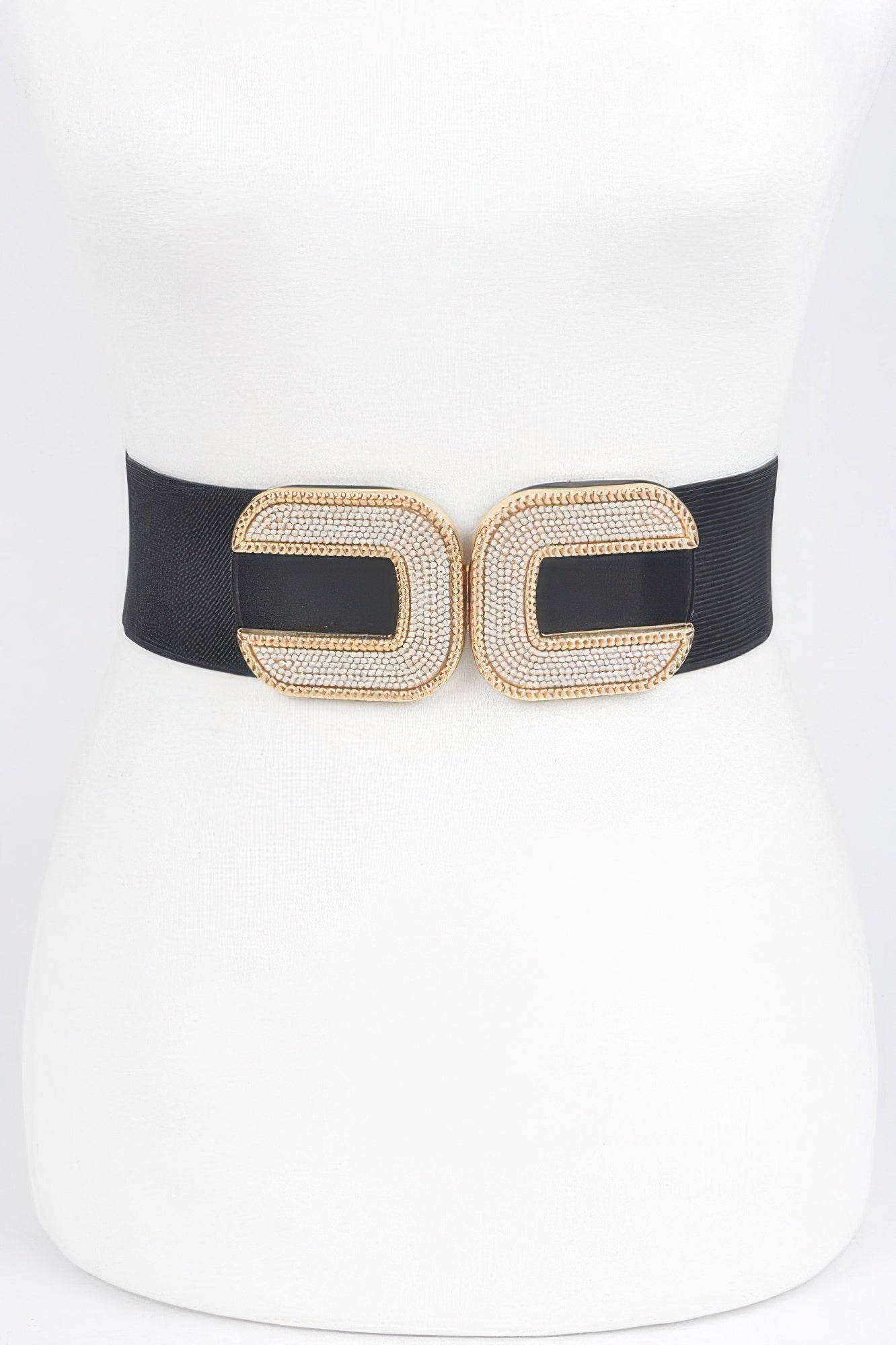 WOMEN'S BELT ASTOR Rhinestone Buckle Stretch BYMANYC ® New York - BYMANYC ® New York  