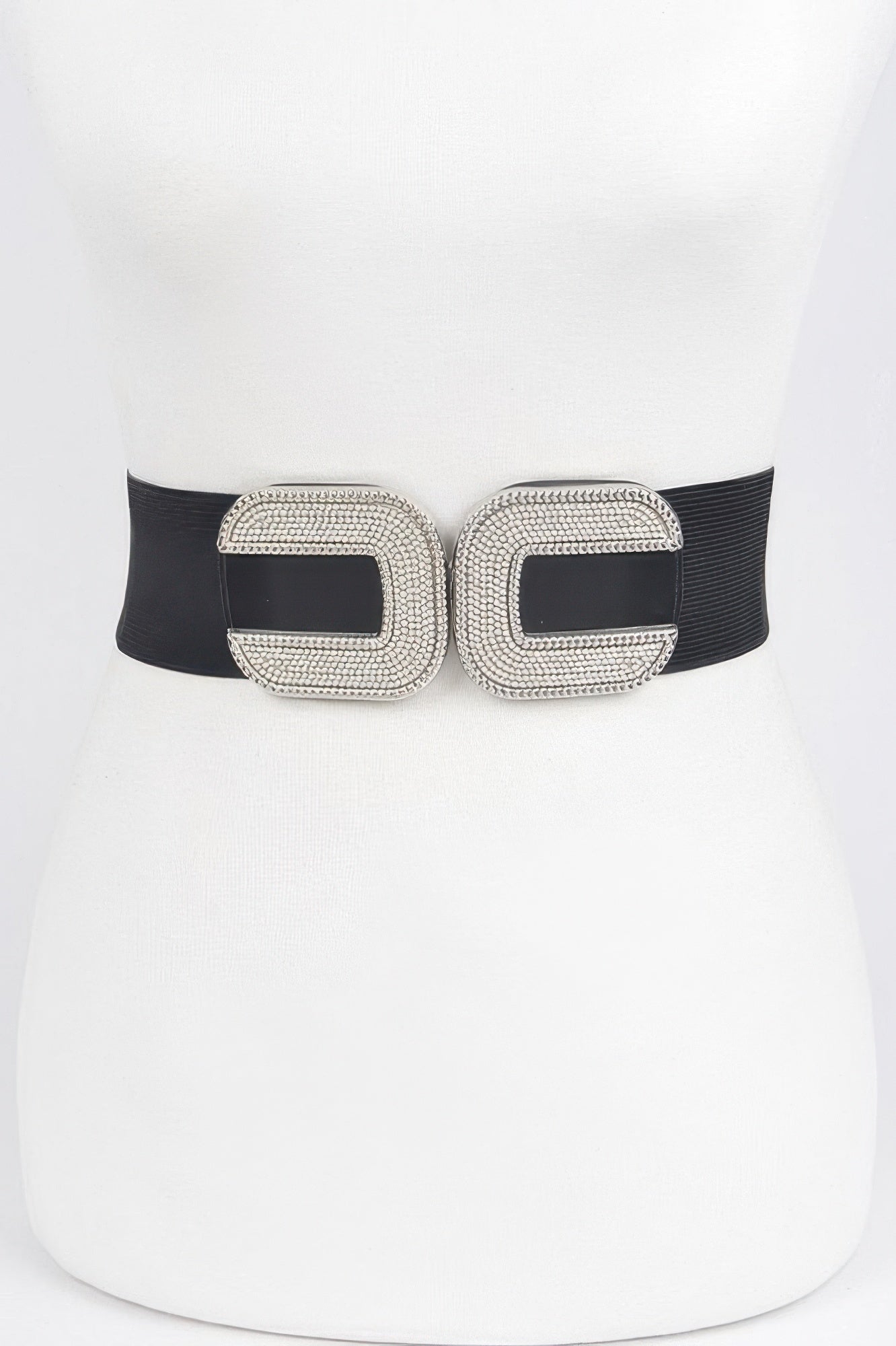 WOMEN'S BELT ASTOR Rhinestone Buckle Stretch BYMANYC ® New York - BYMANYC ® New York  